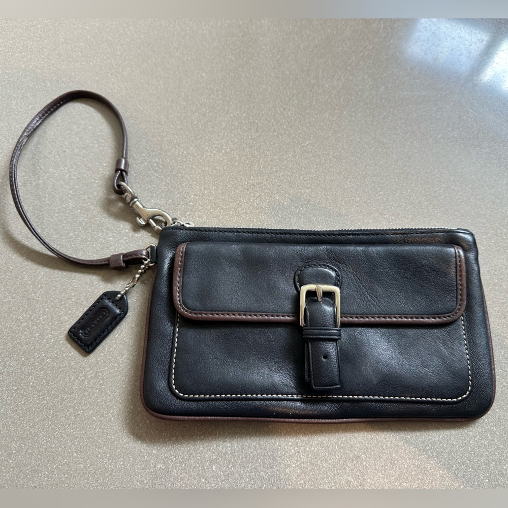 Coach Black Leather Interior with Brown Lining